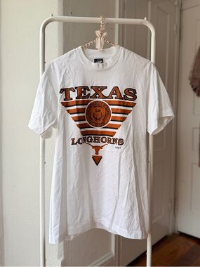 Vintage Screen Stars Best alpha1 Texas Longhorns white single stitch t-shirt
